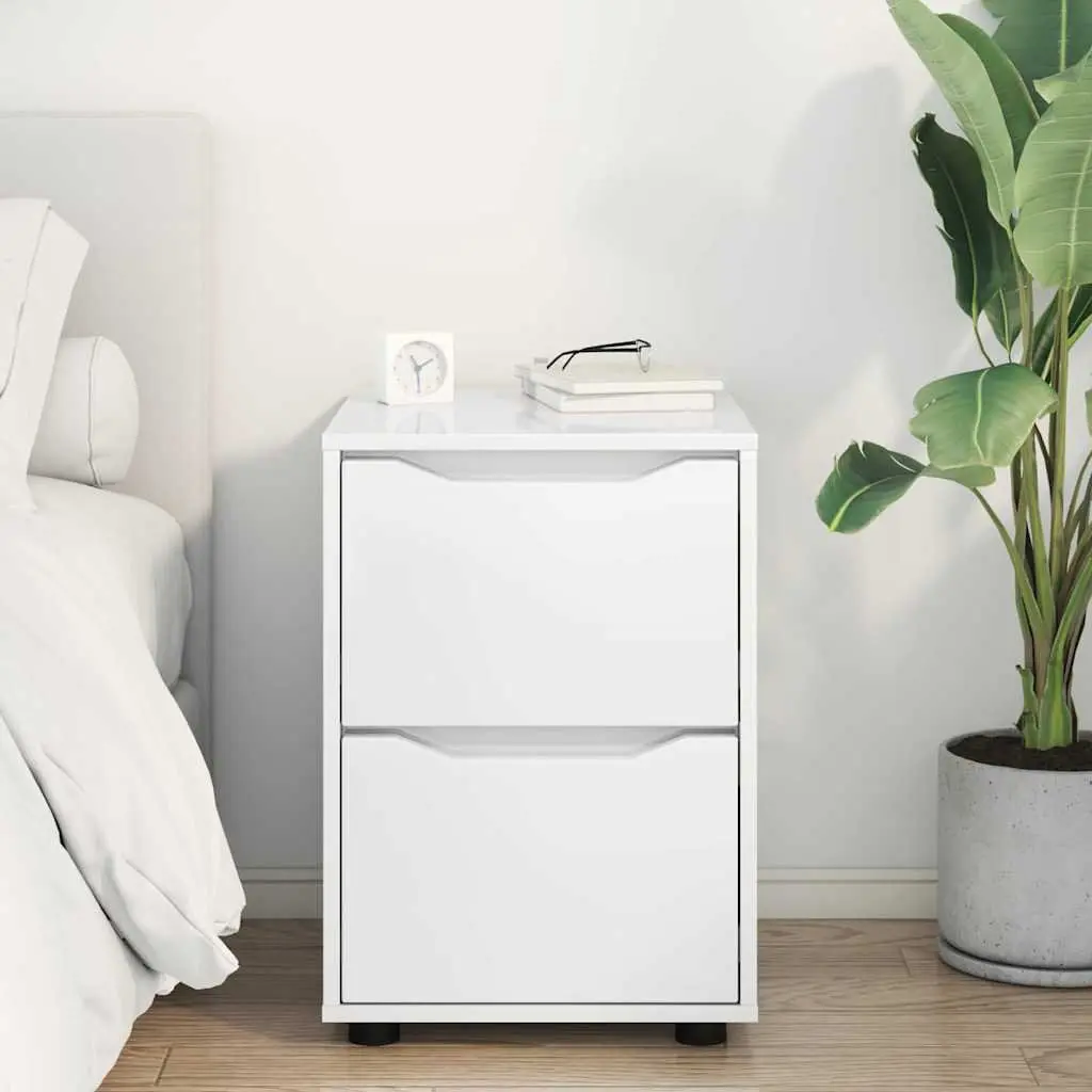 Storage Cabinet High Gloss White Bedroom Living Room Minimalist Design Drawers