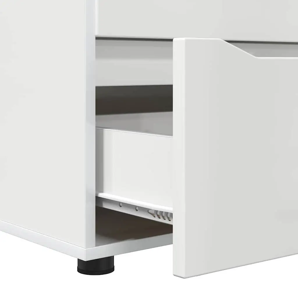 Storage Cabinet High Gloss White Bedroom Living Room Minimalist Design Drawers