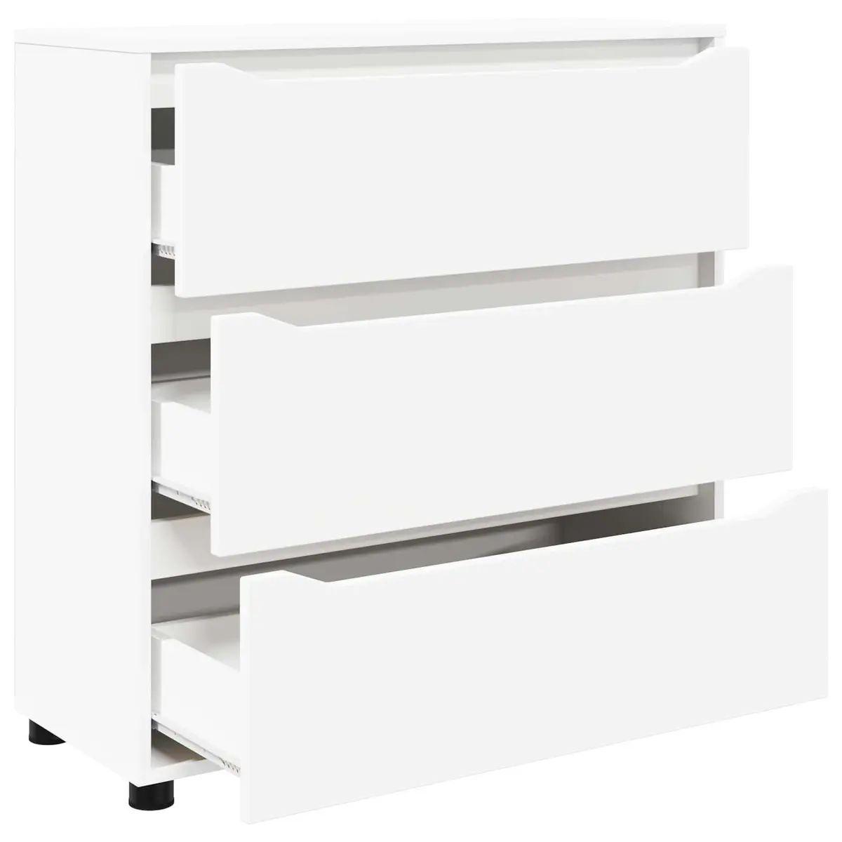Storage Cabinet White 80 x 31 x 81 cm Engineered Wood Bedroom Living Room