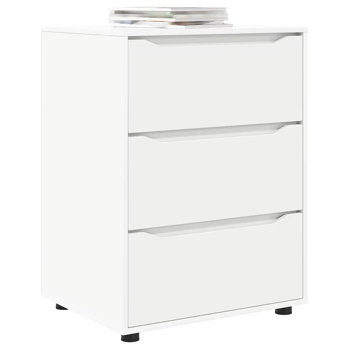 Storage Cabinet White 60x48x81cm Engineered Wood Bedroom Living Room Drawers