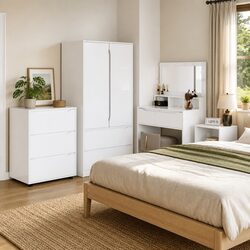 Reassuring Quality Storage Cabinet in High Gloss White