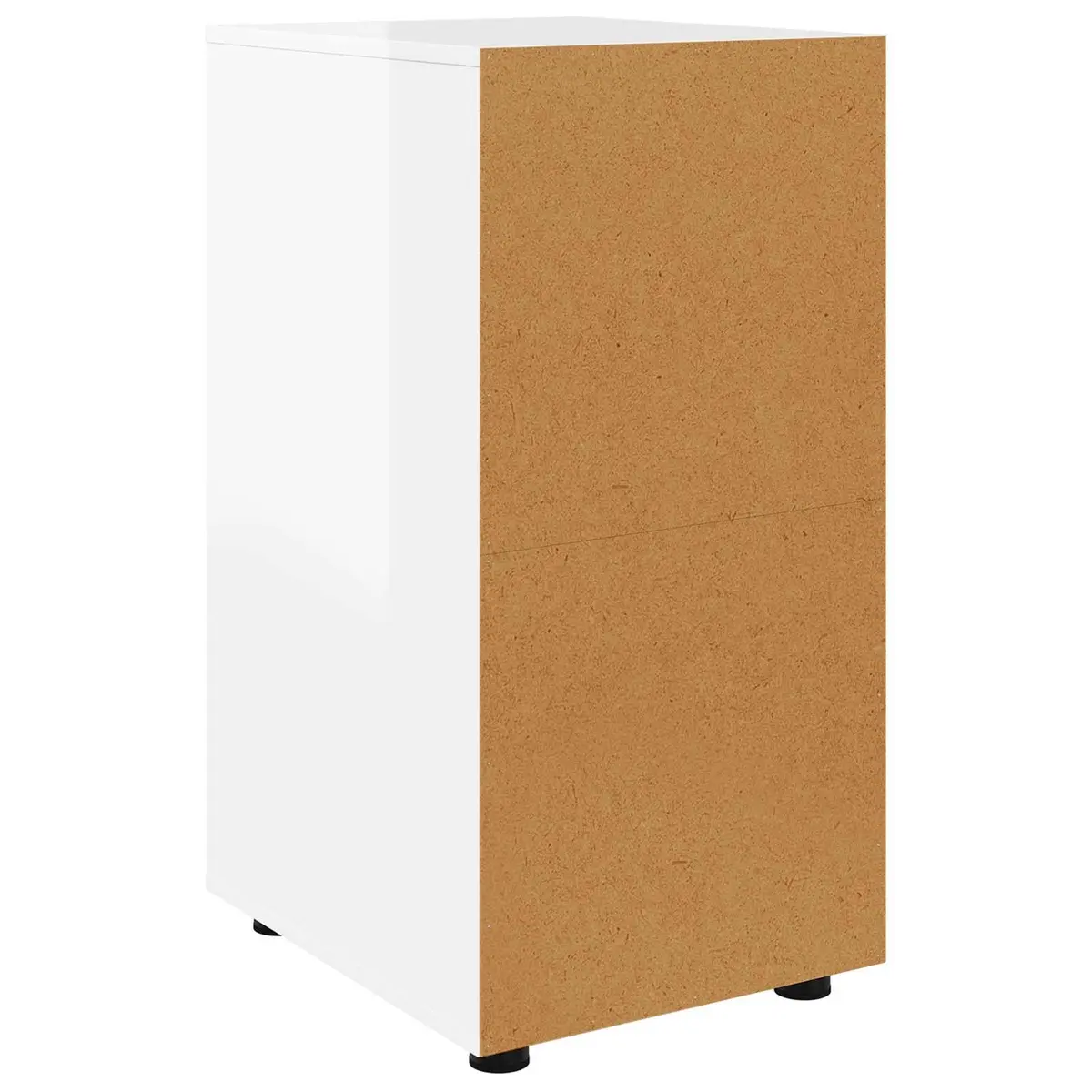 Storage Cabinet High Gloss White Sleek Modern Design Drawers Bedroom Living Room