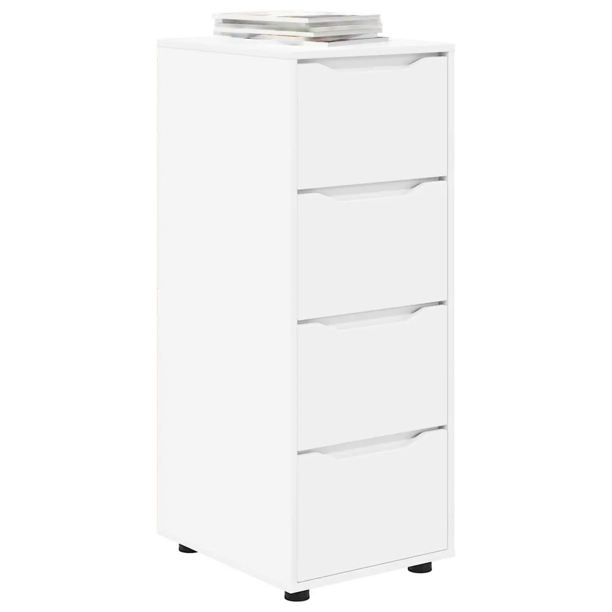 Storage Cabinet White 40 x 48 x 105 cm Engineered Wood Bedroom Living Room