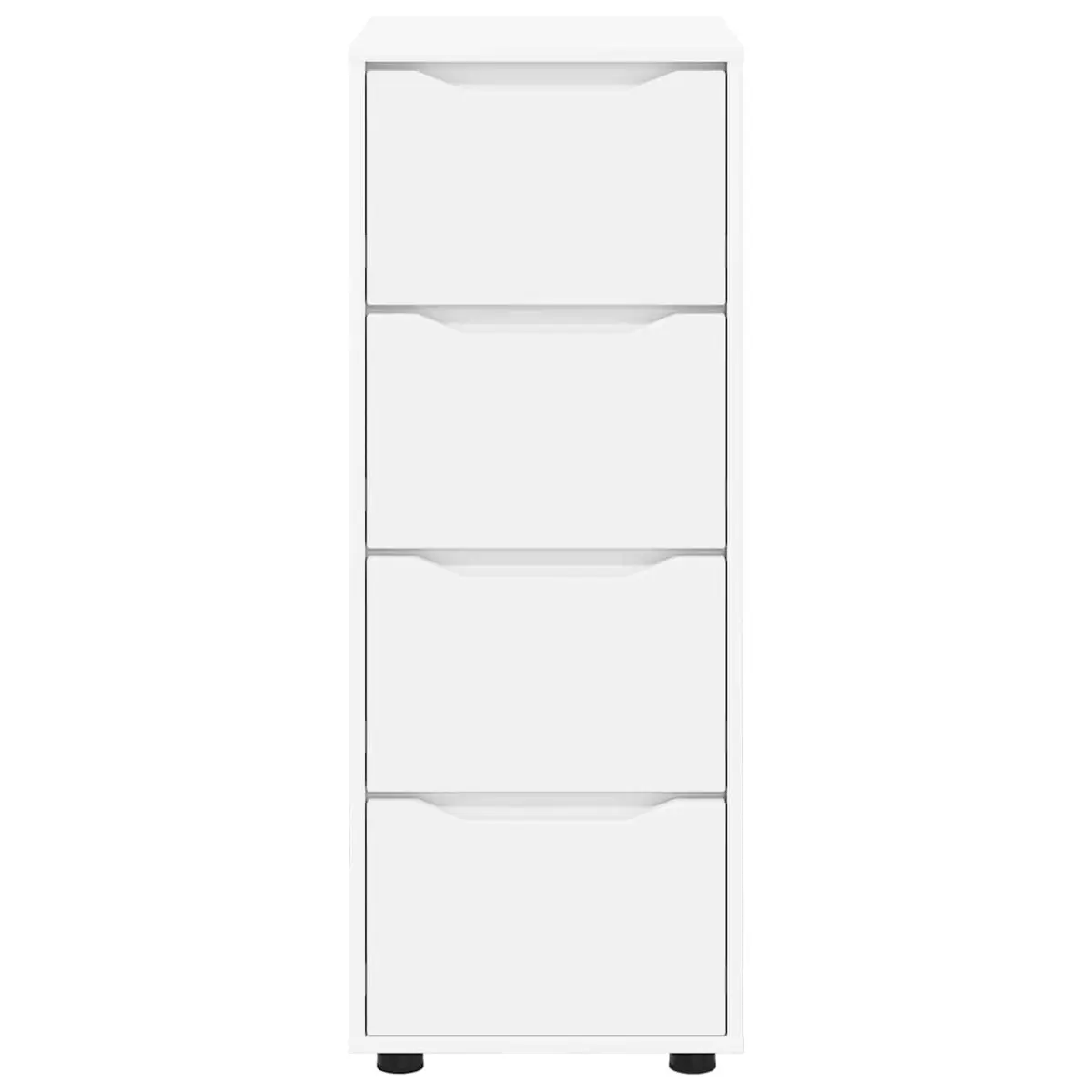 Storage Cabinet White 40 x 48 x 105 cm Engineered Wood Bedroom Living Room