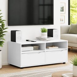 Value and Practicality in a White TV Cabinet with Drawer