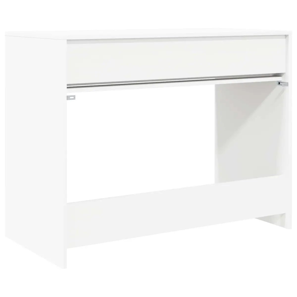 Engineered Wood Desk for Office Study with Drawer Rectangular White