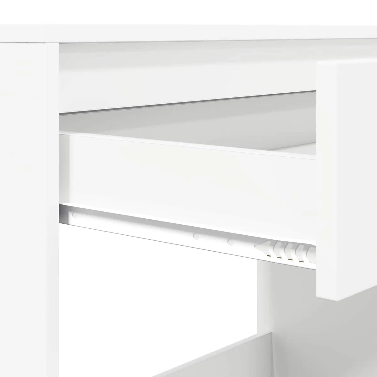 Engineered Wood Desk for Office Study with Drawer Rectangular White