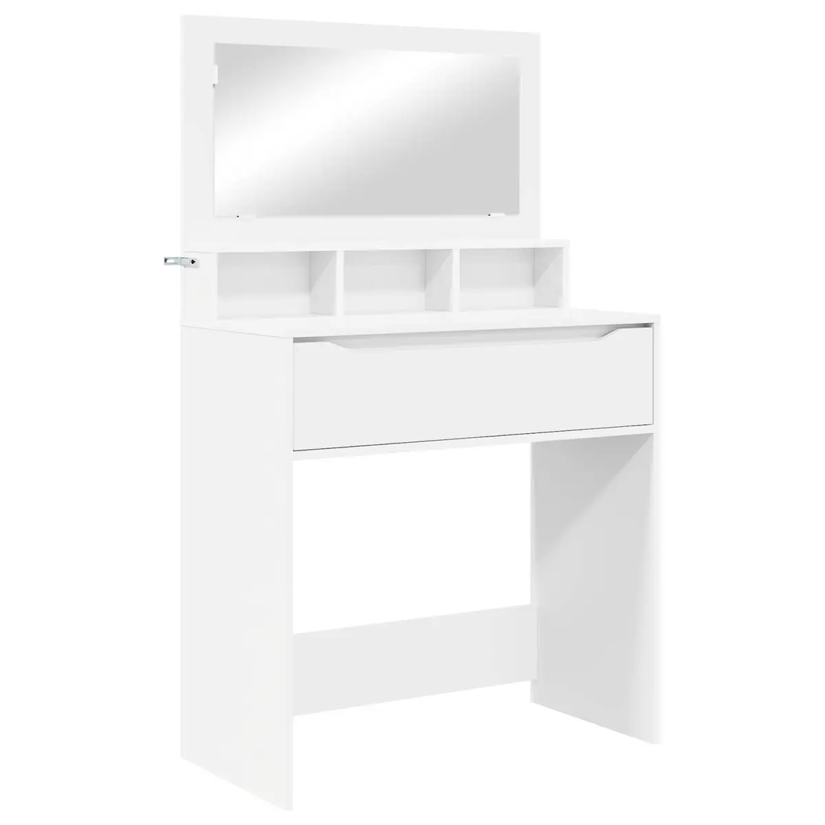 Dressing Table Makeup Desk White 80cm Modern Vanity Unit Drawer Storage