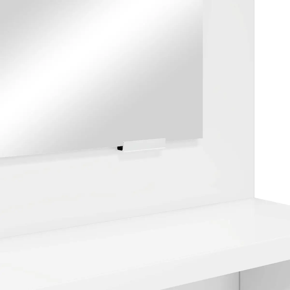 Dressing Table Makeup Desk White 80cm Modern Vanity Unit Drawer Storage