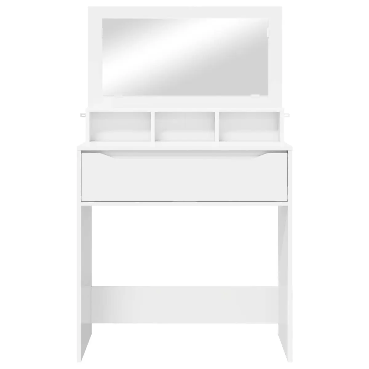 Dressing Table Makeup Desk White 80cm Modern Vanity Unit Drawer Storage