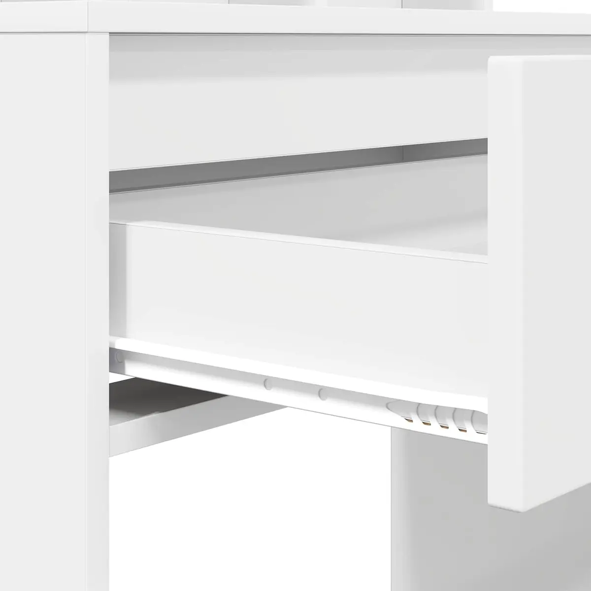 Dressing Table Makeup Desk White 80cm Modern Vanity Unit Drawer Storage