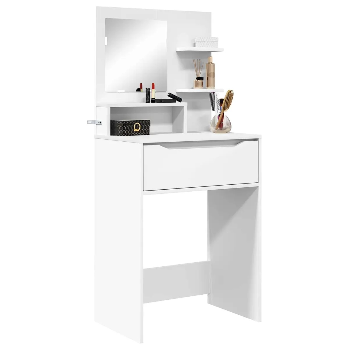 Dressing Table Modern Vanity Unit White 80 x 39.6 x 135 cm