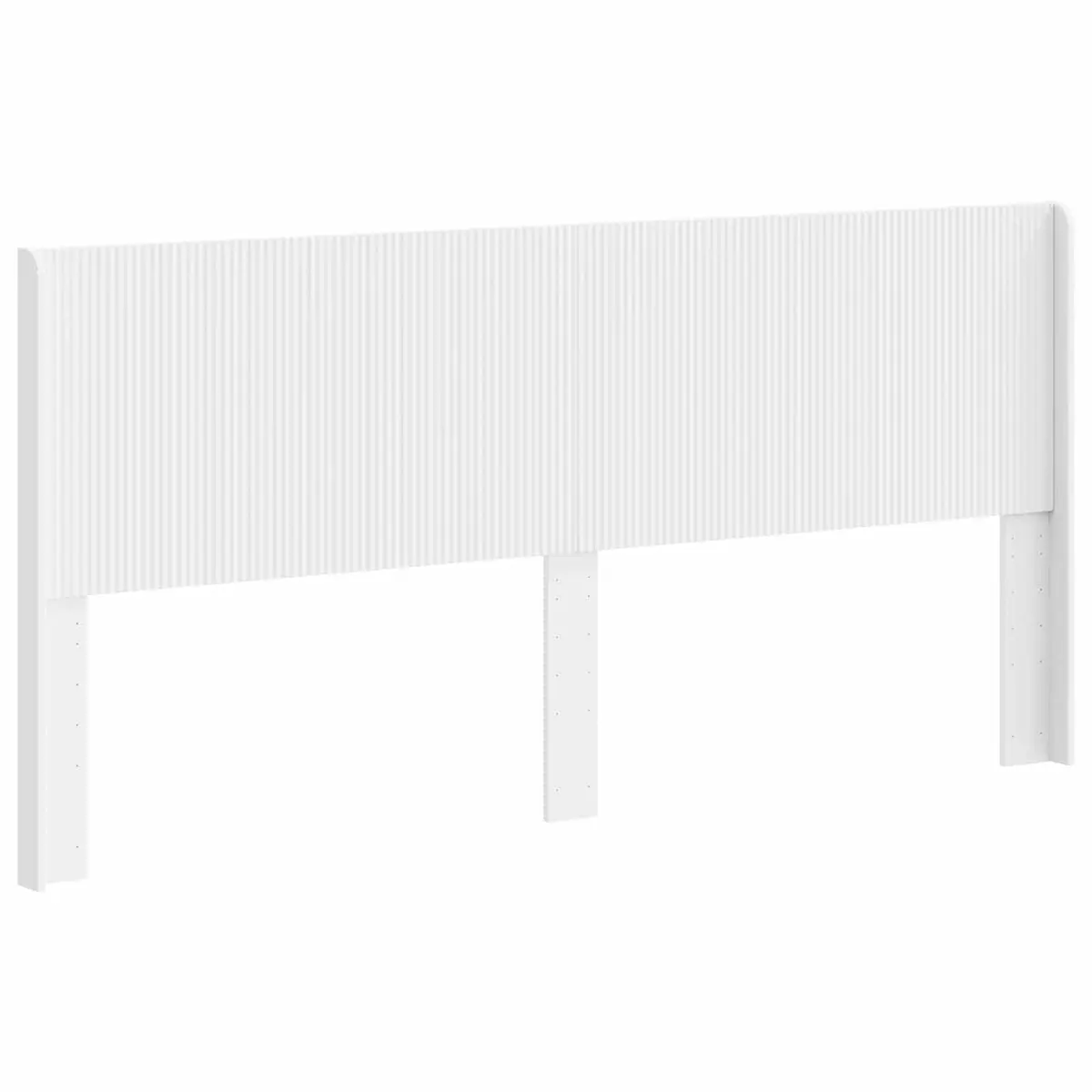 White Engineered Wood Headboard