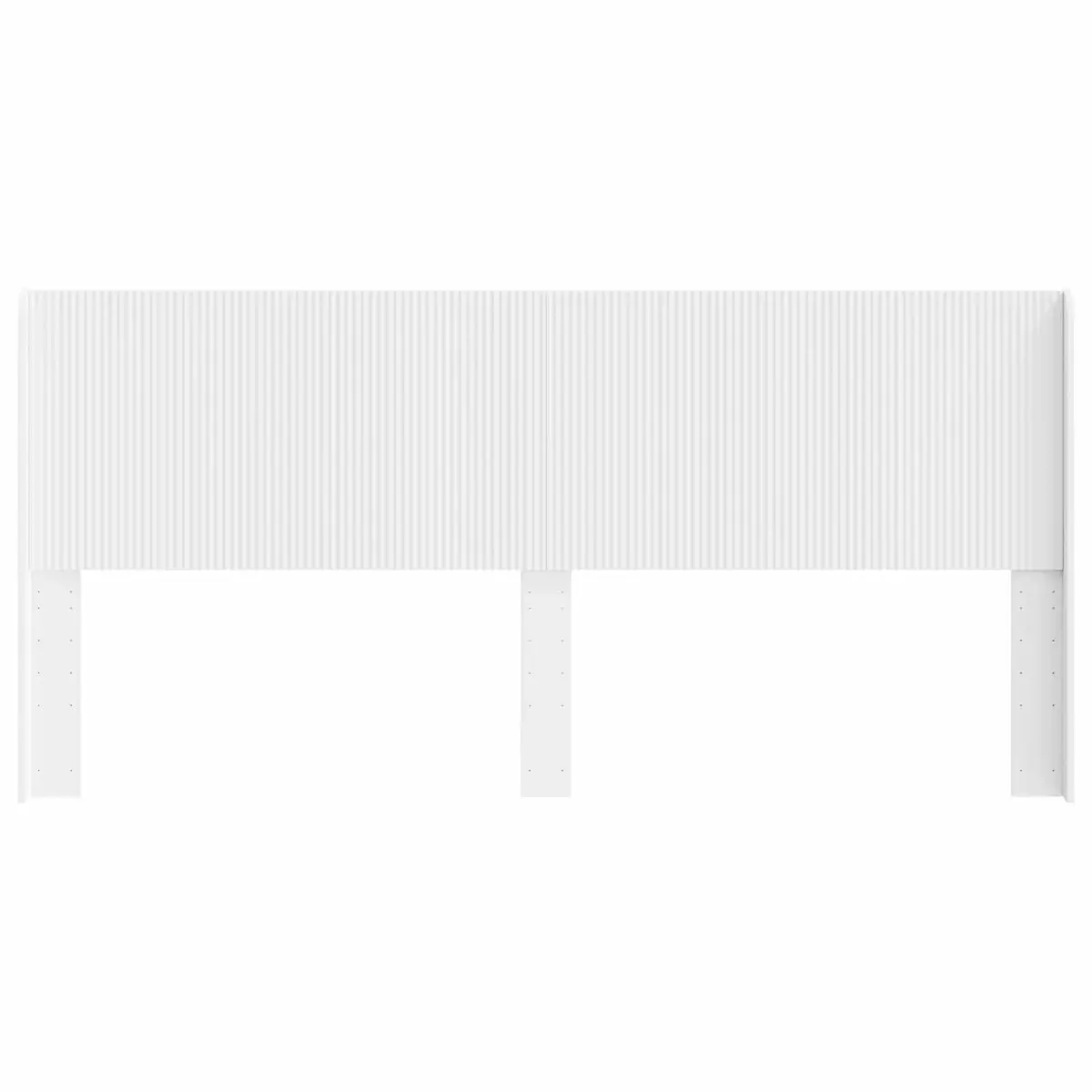 White Engineered Wood Headboard