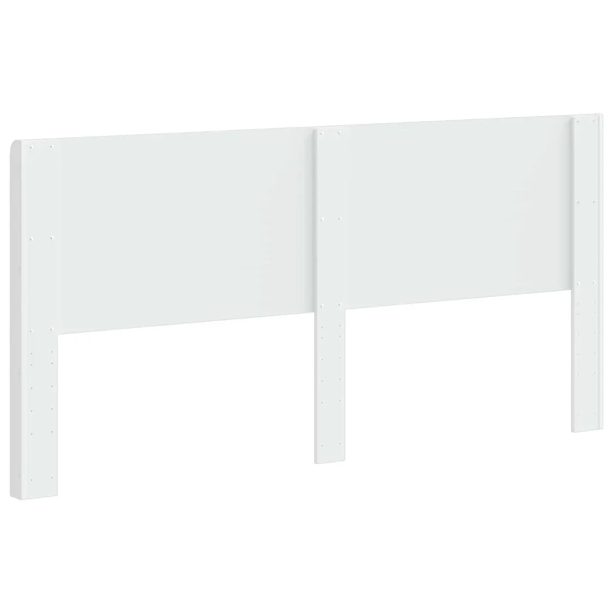 White Engineered Wood Headboard