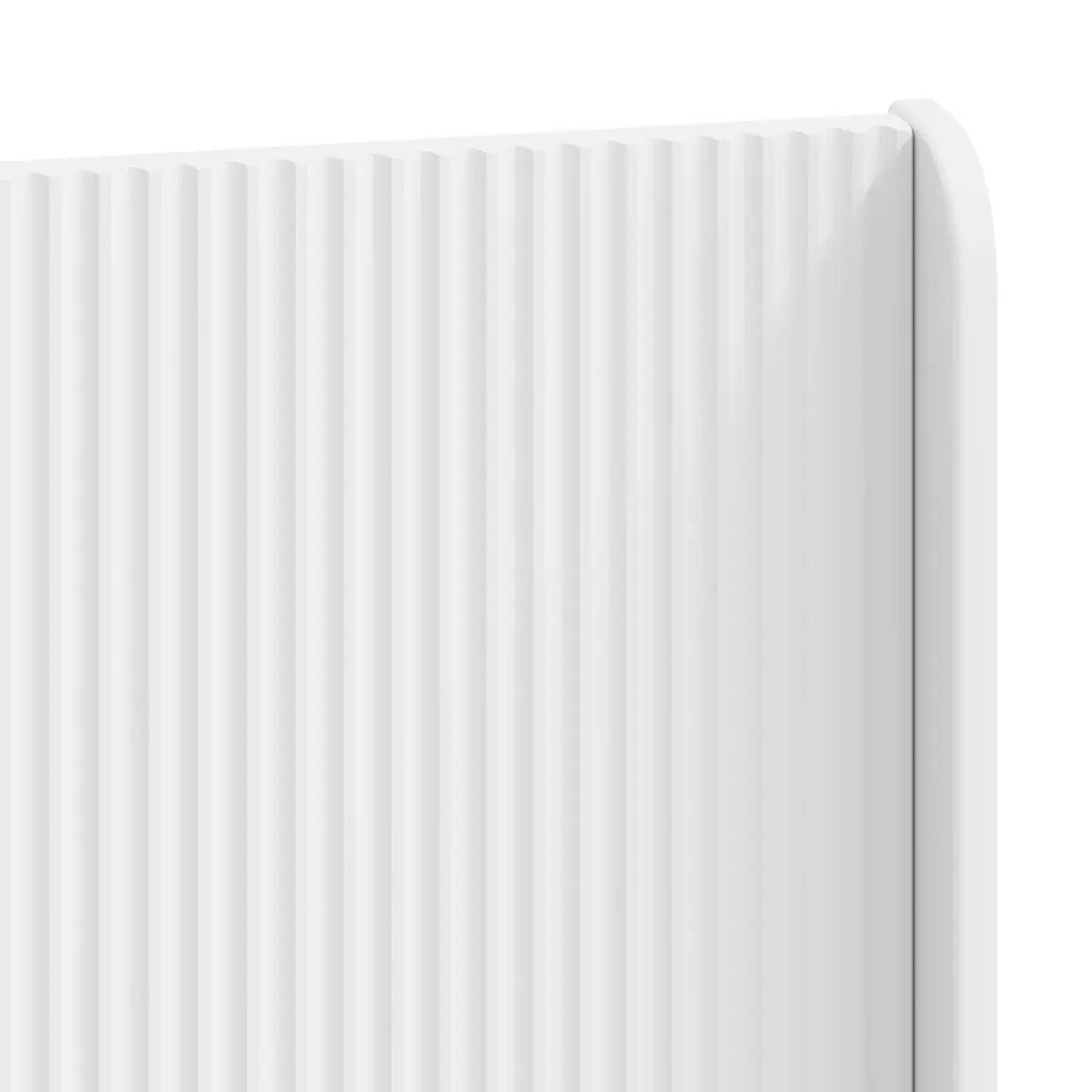 White Engineered Wood Headboard