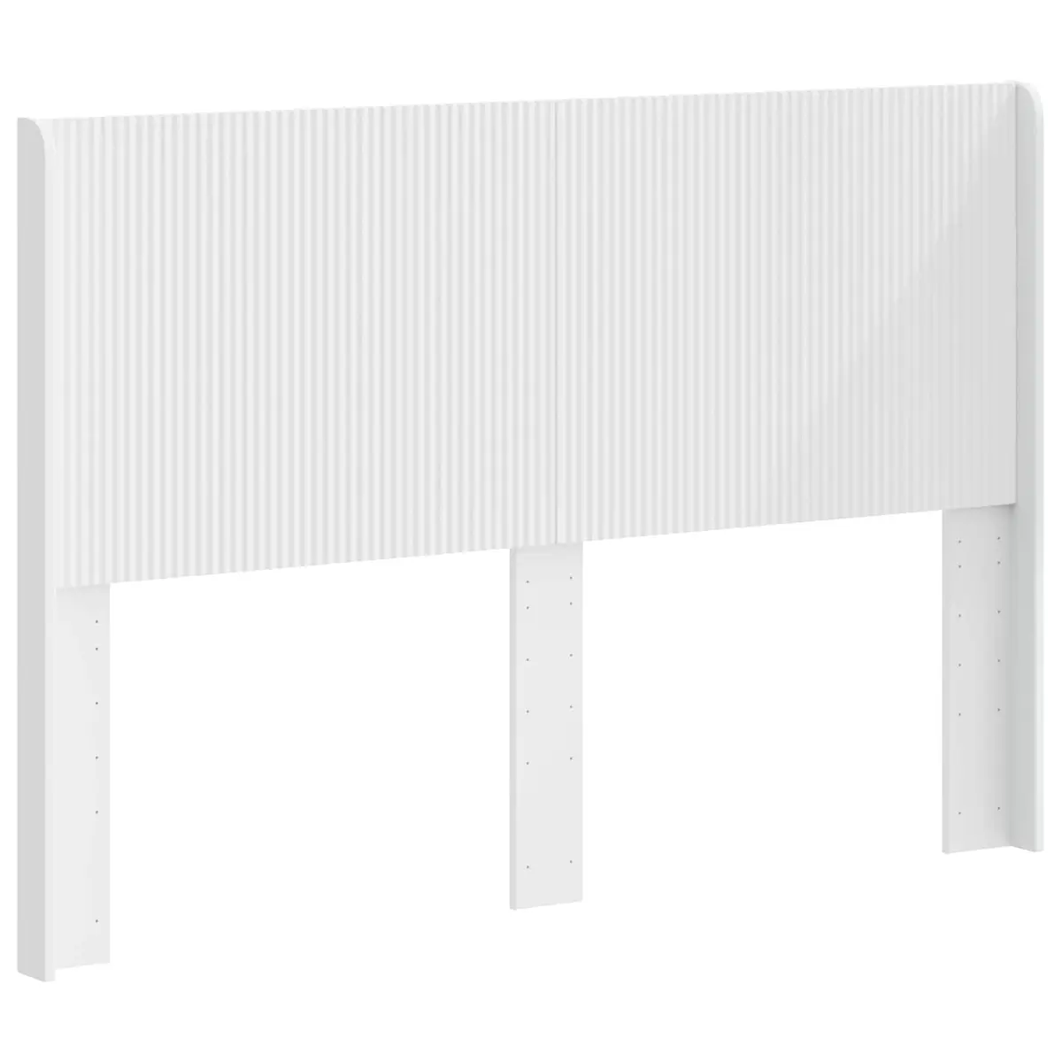 Headboard Bedroom Furniture Vertical Slat Design Engineered Wood Bed Frame Mount