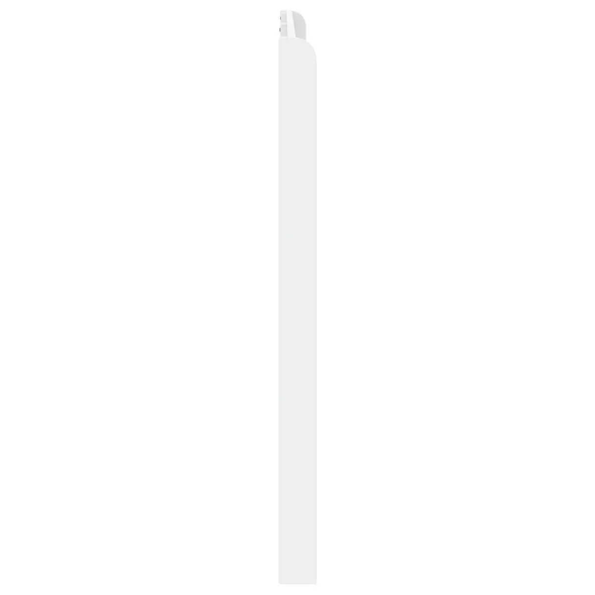 White Headboard Vertical Slat Design Engineered Wood Bedroom Furniture Mount