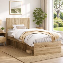 Warm Brown Vertical Slat Headboard for Cozy Spaces