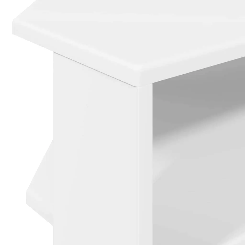 Corner TV Cabinet White Modern Living Room Storage 102x40.5x45 cm Engineered Wood