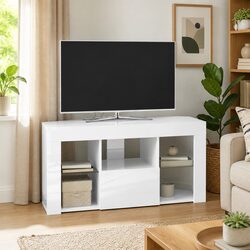 Reliable High Gloss White Corner TV Cabinet