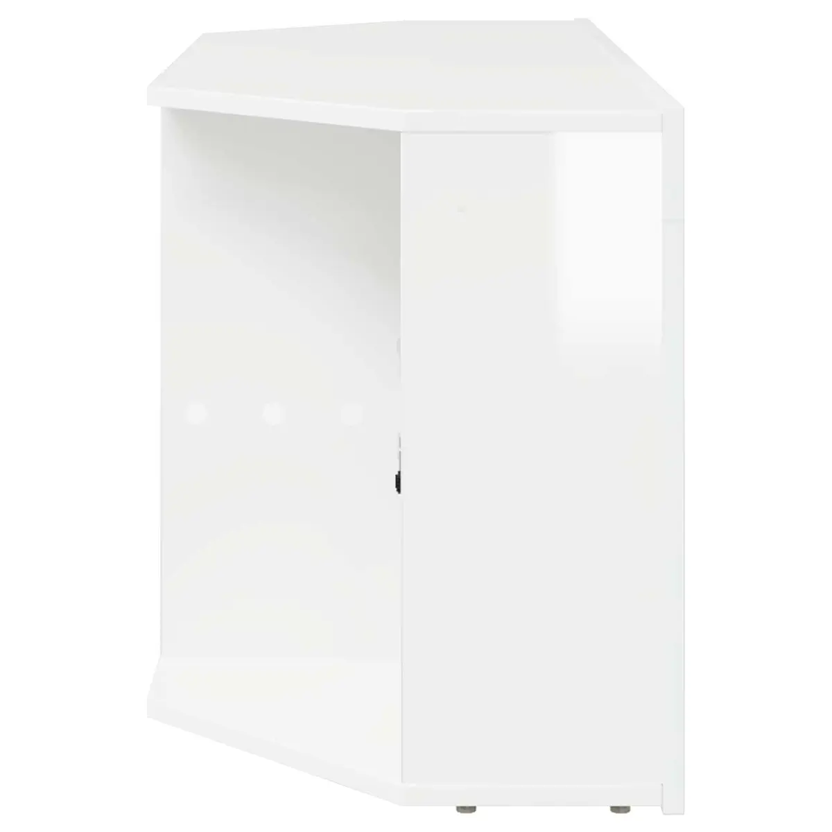 High Gloss White Corner TV Cabinet