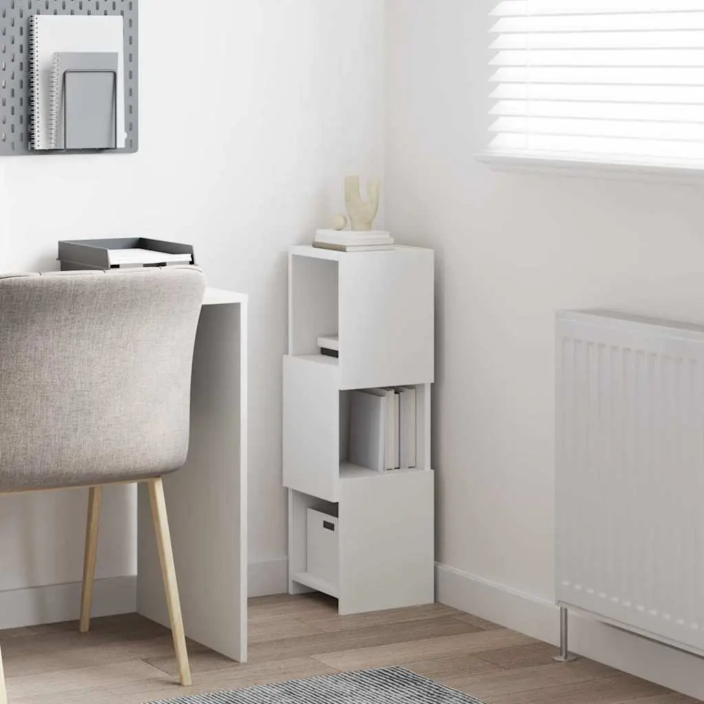 Corner Storage Cabinet Smart Organizer 25.5x25x80cm Modern Matte Finish
