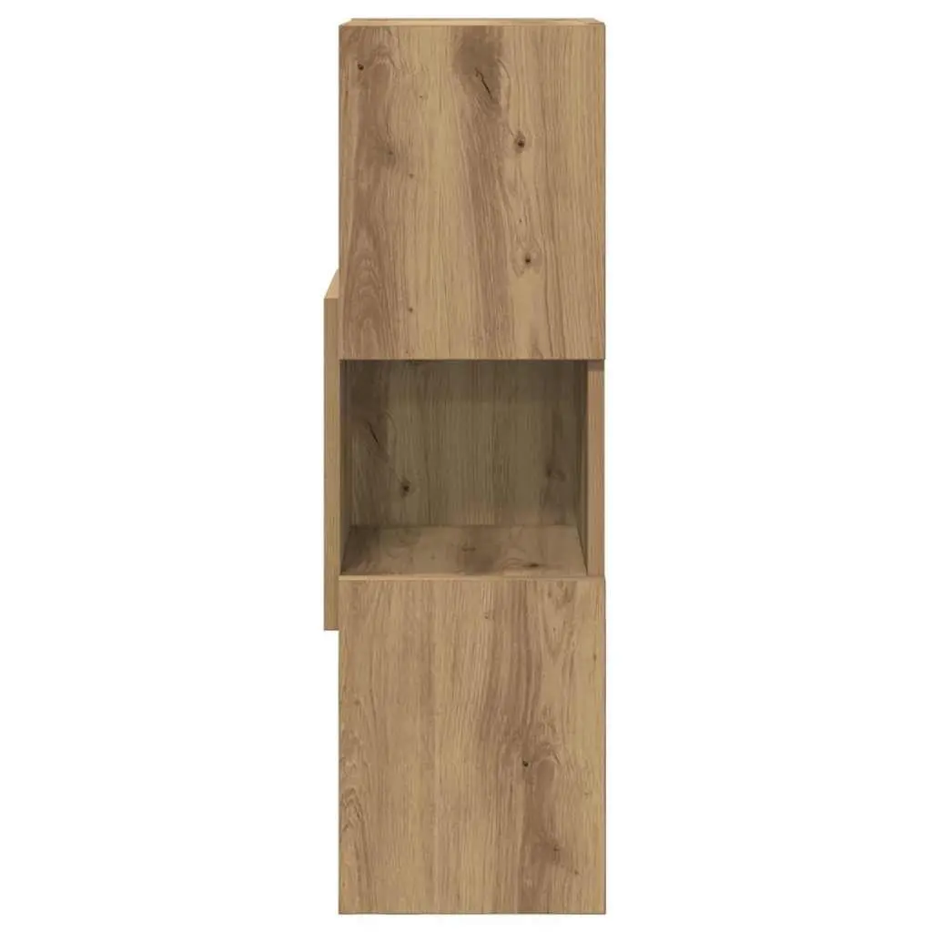 Corner Cabinet Storage Unit Space-saving 25.5x25x80cm Brown