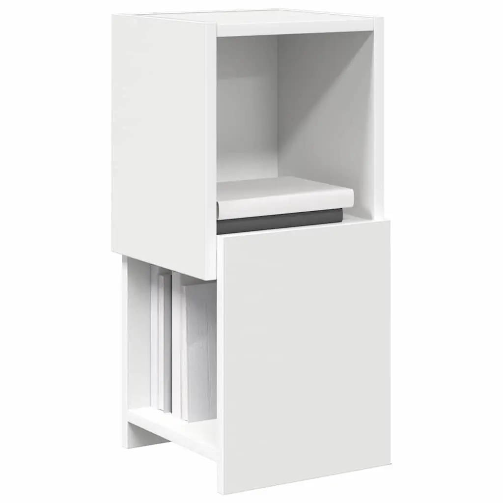 Corner Storage Cabinet Modern Living Room Shelving Unit 25.5x25x55cm Matte