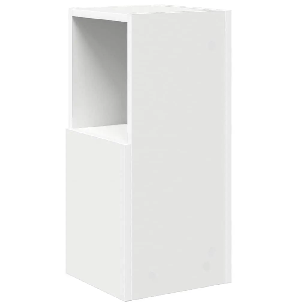 Corner Storage Cabinet Modern Living Room Shelving Unit 25.5x25x55cm Matte