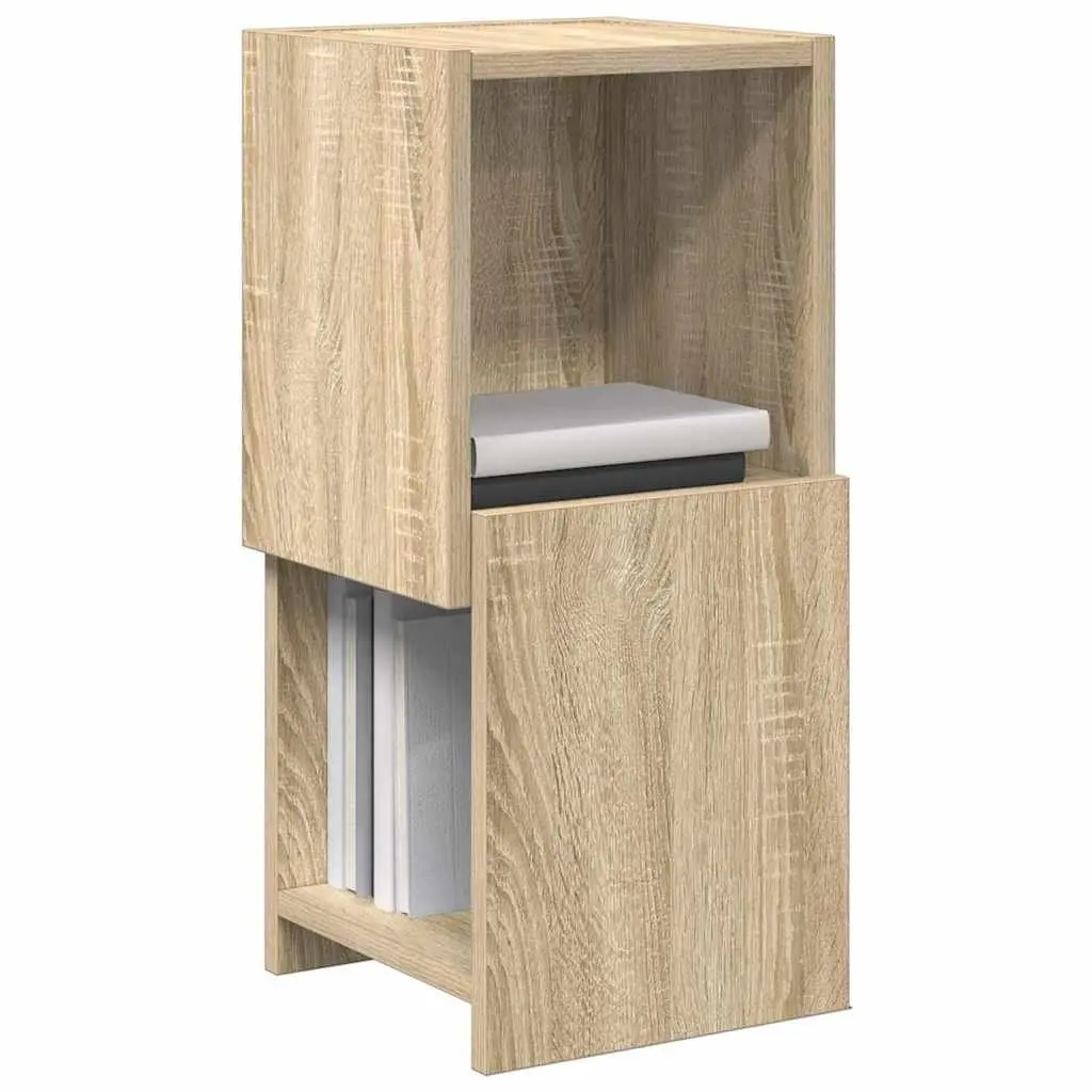Corner Storage Cabinet Sonoma Oak Brown Modern Living Room Organiser Shelving