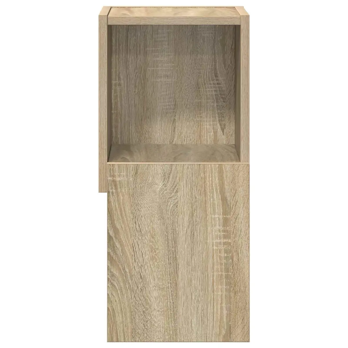 Corner Storage Cabinet Sonoma Oak Brown Modern Living Room Organiser Shelving