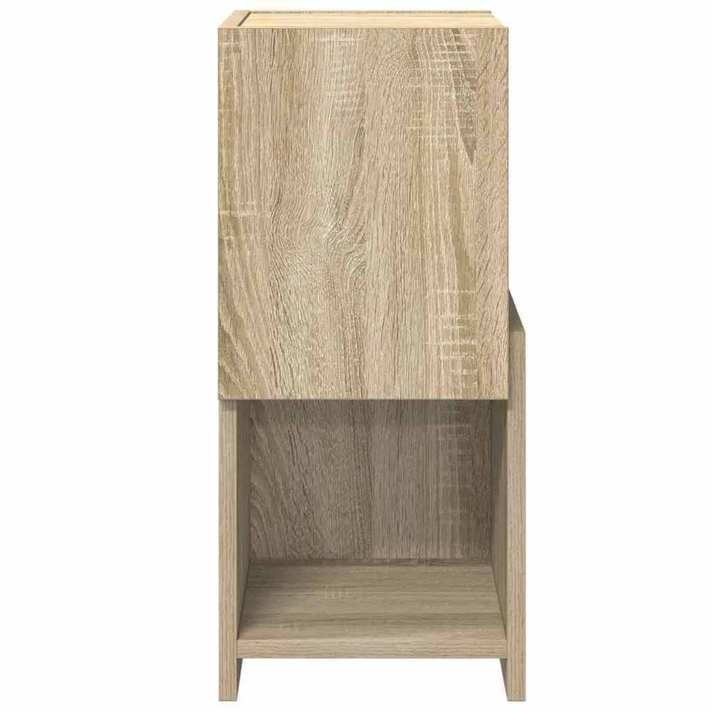 Corner Storage Cabinet Sonoma Oak Brown Modern Living Room Organiser Shelving