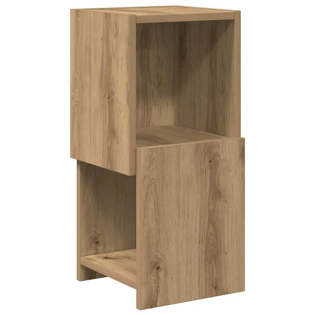 Corner Storage Cabinet Space-saving 25.5x25x55cm Brown Modern Living Room Shelving Unit