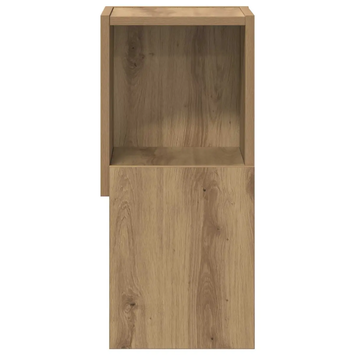 Corner Storage Cabinet Space-saving 25.5x25x55cm Brown Modern Living Room Shelving Unit