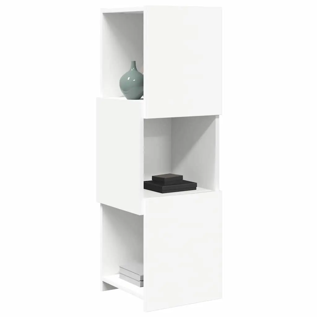 Corner Cabinet Storage Modern Living Room Organizer 30.5x30x95cm Engineered Wood Matte