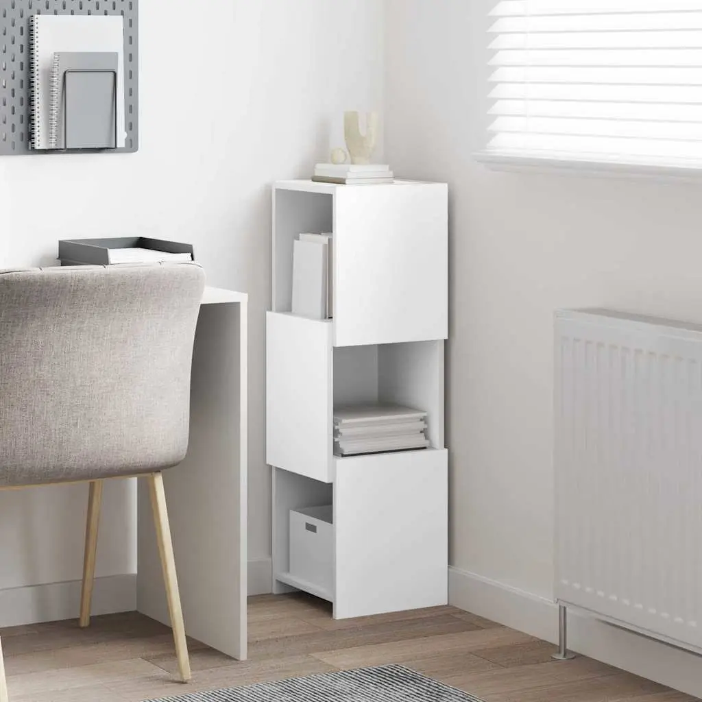 Corner Cabinet Storage Modern Living Room Organizer 30.5x30x95cm Engineered Wood Matte