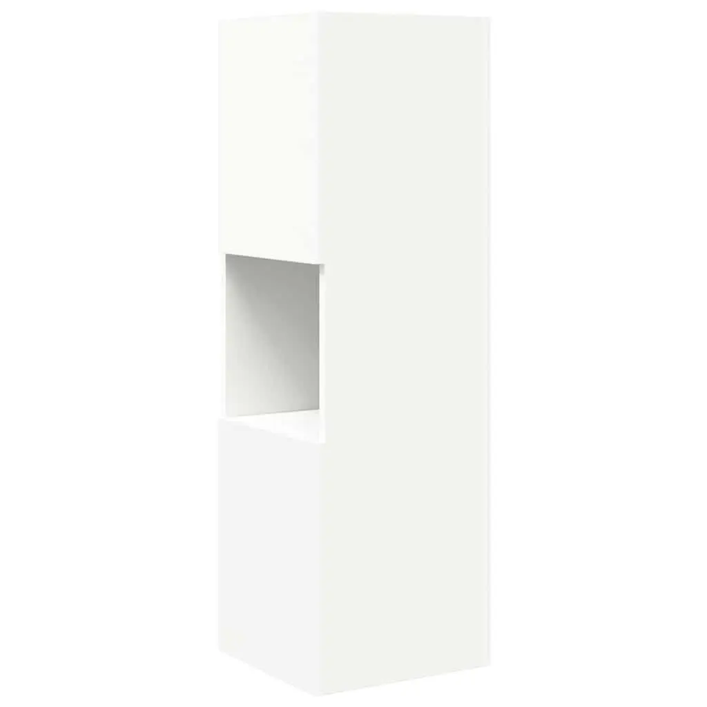 Corner Cabinet Storage Modern Living Room Organizer 30.5x30x95cm Engineered Wood Matte