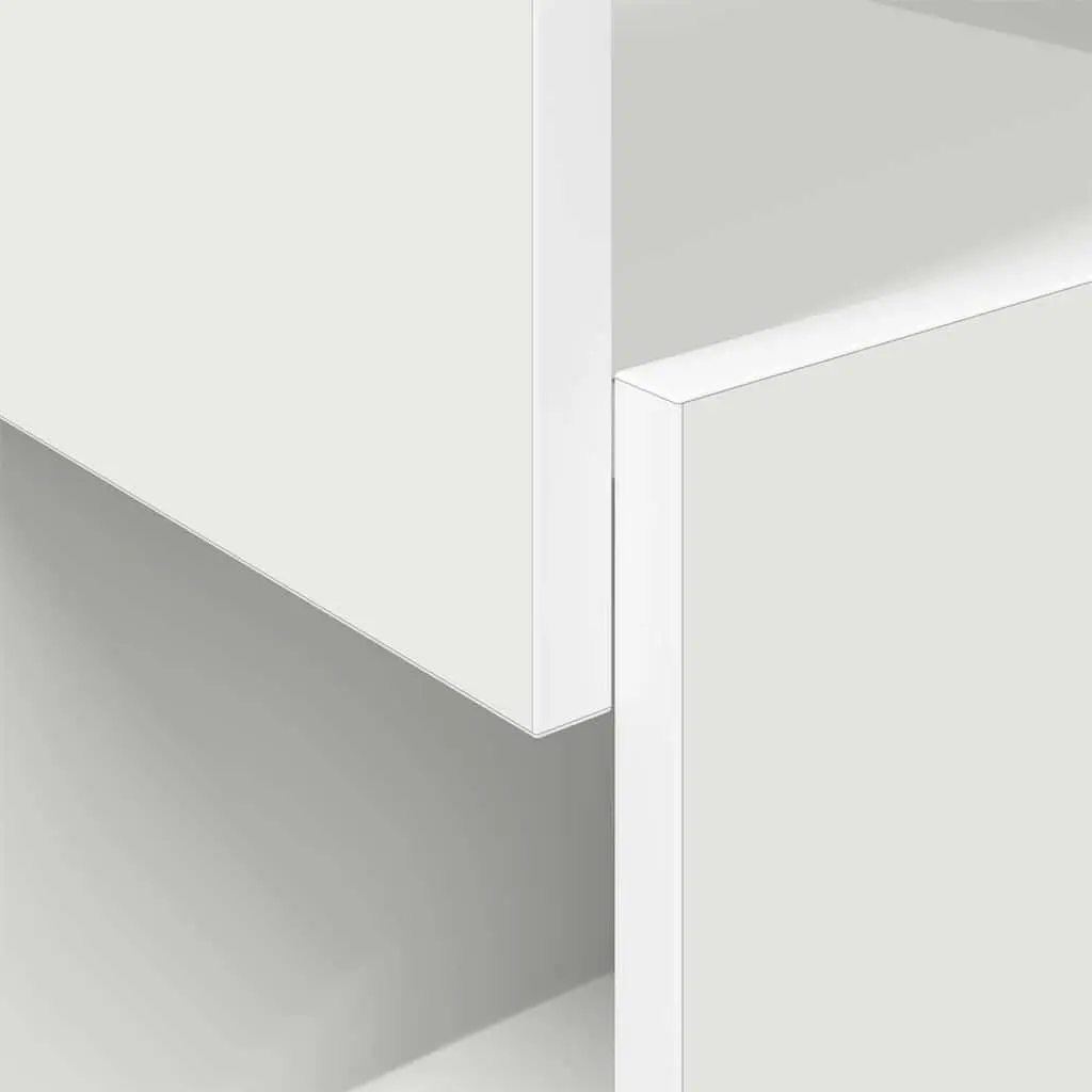 Corner Cabinet Storage Modern Living Room Organizer 30.5x30x95cm Engineered Wood Matte