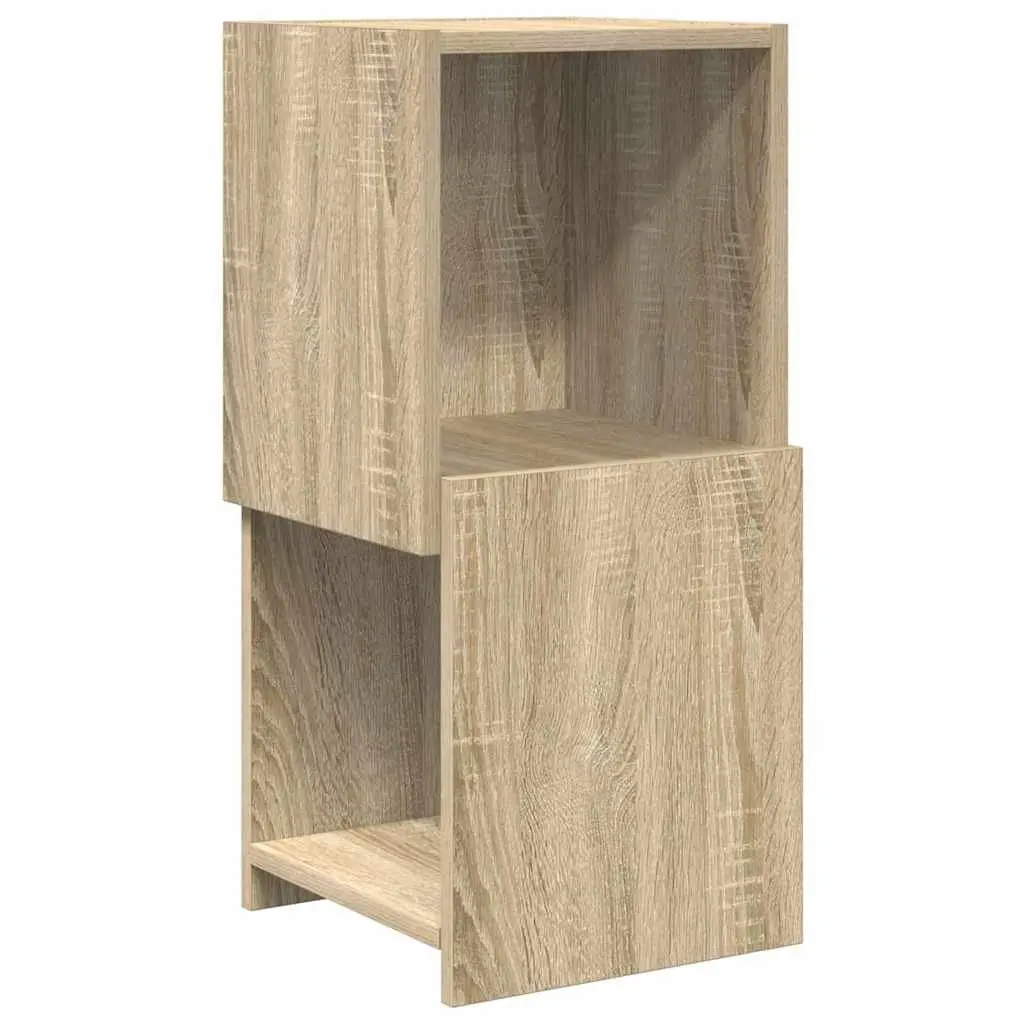 Corner Storage Cabinet Brown Modern Organizer 30.5W x 30D x 65H cm