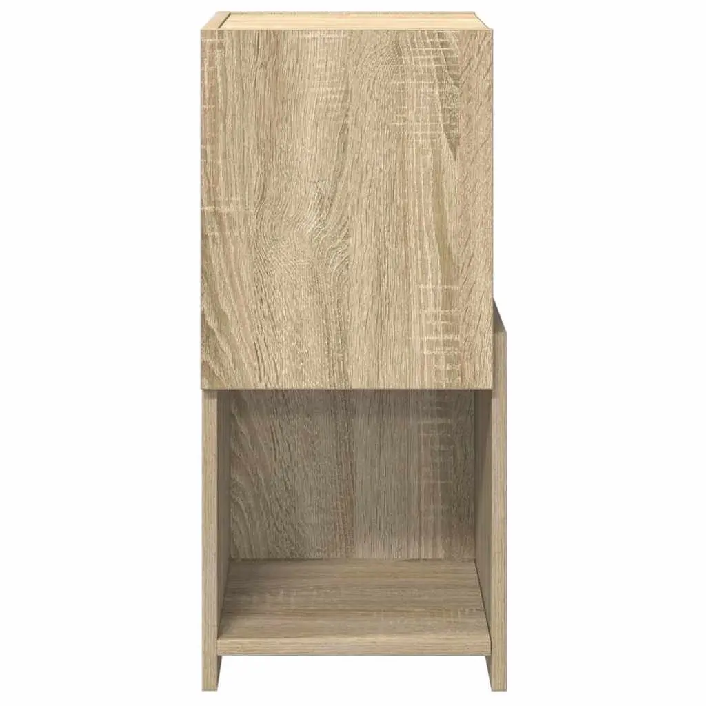 Corner Storage Cabinet Brown Modern Organizer 30.5W x 30D x 65H cm