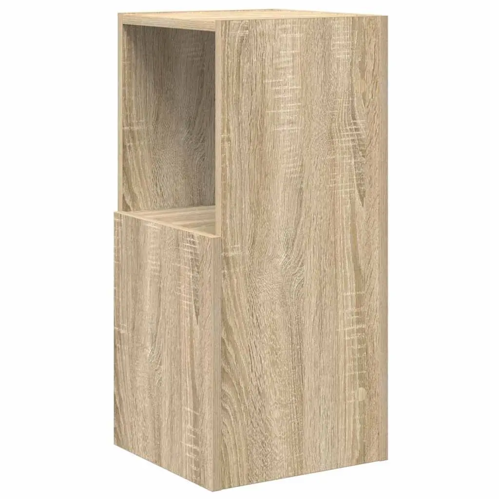 Corner Storage Cabinet Brown Modern Organizer 30.5W x 30D x 65H cm