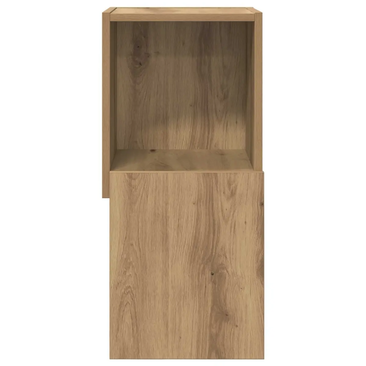 Corner Storage Cabinet Space-saving 30.5x30x65cm Brown Modern Living Room Organiser Shelving