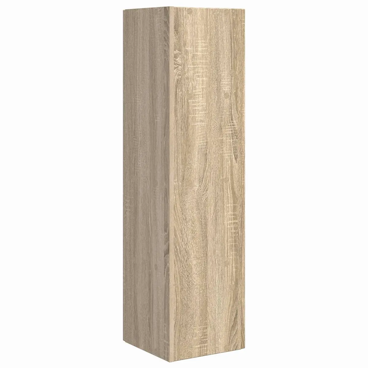 Corner Storage Cabinet Brown Engineered Wood Space-Saving Living Room Furniture