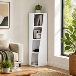Durable Corner Storage Cabinet with Minimalist Design