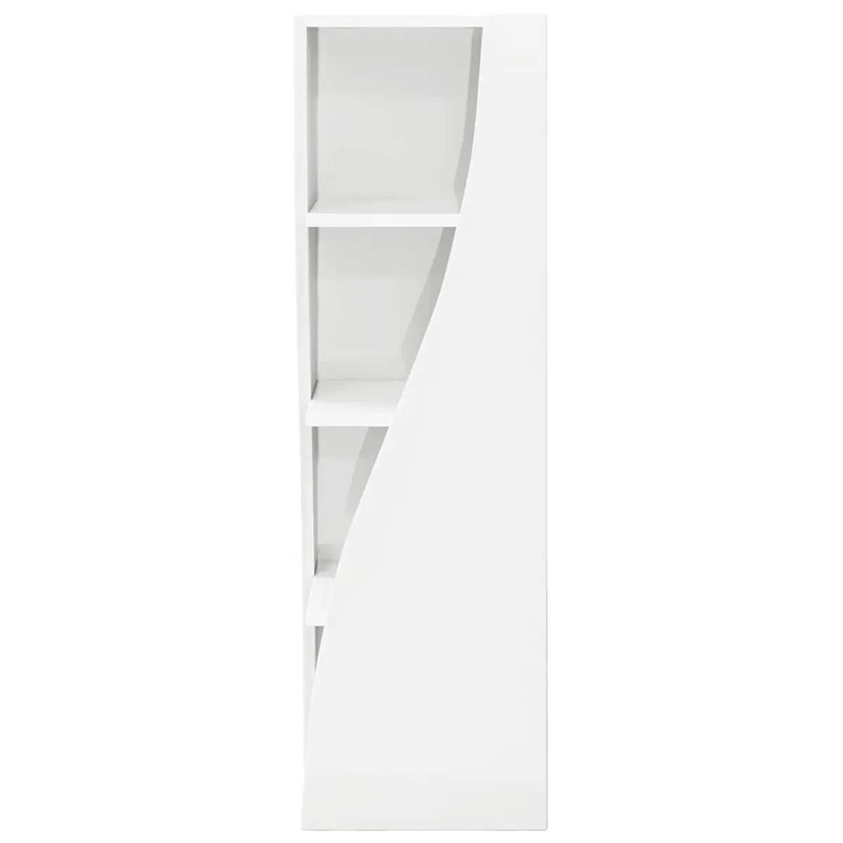 Corner Storage Cabinet Modern Organiser 32x32x102cm Matte Engineered Wood