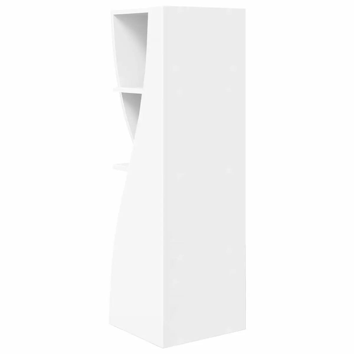 Corner Storage Cabinet Modern Organiser 32x32x102cm Matte Engineered Wood