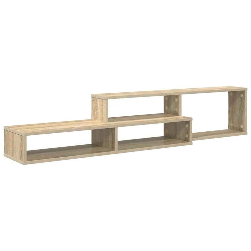 Grey Wall Mounted TV Stand with Storage Solutions