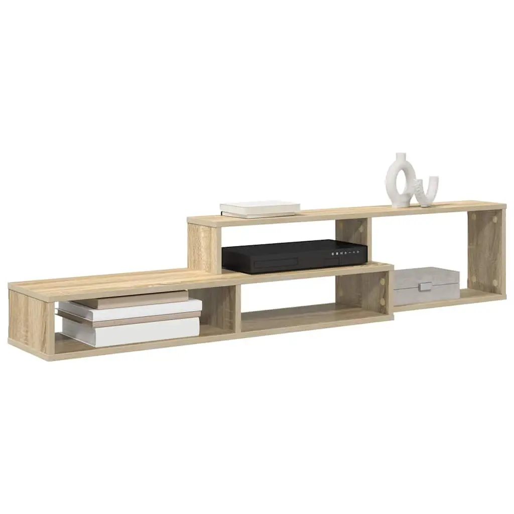 Grey Wall Mounted TV Stand with Storage Solutions