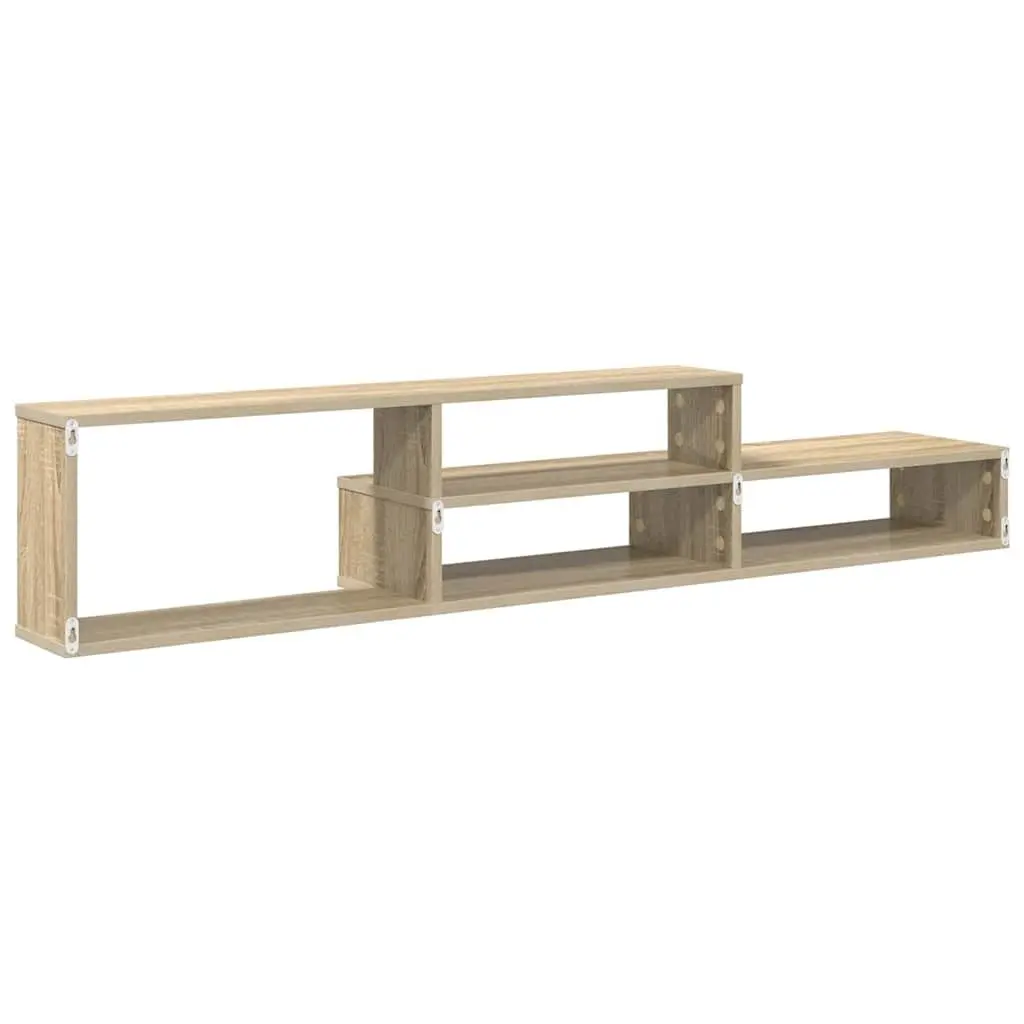 Grey Wall Mounted TV Stand with Storage Solutions
